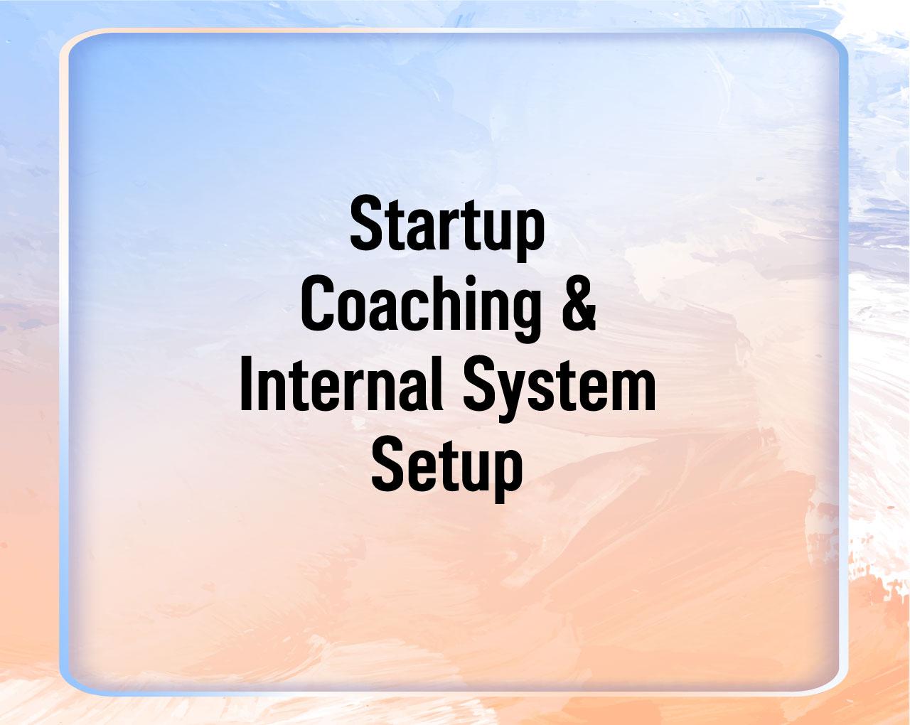 Startup Coaching & Internal System Setup